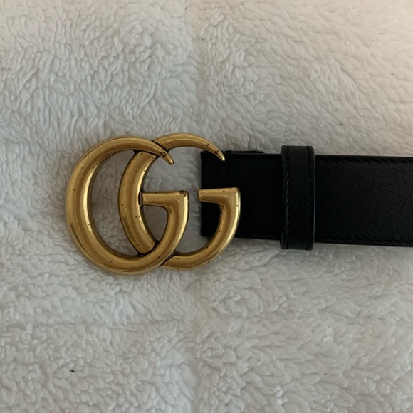 Gucci Accessories - GUCCI LEATHER DOUBLE “G” BUCKLE BELT